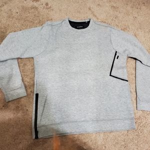 Karl Lagerfeld mens gray crewneck